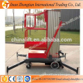 4M-20M Single and dual type aluminum mast lift platform used for aerial work